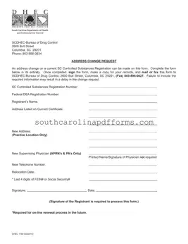 Dhec 1199 Template