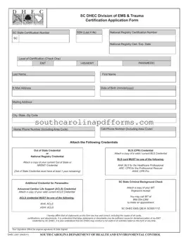 Dhec 2351 Template