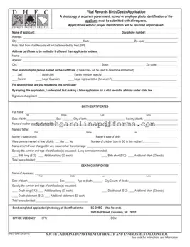 Sc Dhec Application Template
