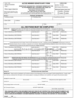 South Carolina 1102 Template