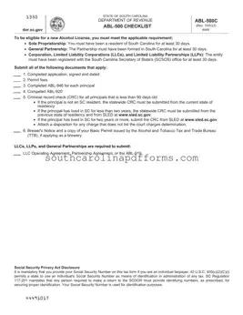 South Carolina Abl Template